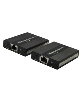 Techly IDATA EXT-E71 przedłużacz AV Nadajnik i odbiornik AV Czarny