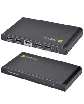 TECHLY SPLITTER HDMI 1/4 ULTRA HD 3D IDATA HDMI-4K4