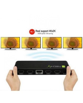TECHLY SPLITTER HDMI 1/4 ULTRA HD 3D IDATA HDMI-4K4