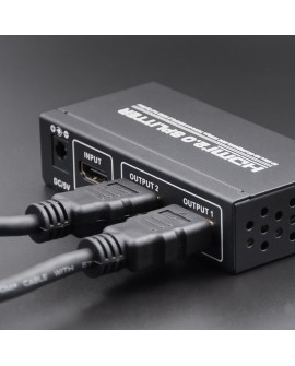 QOLTEC SPLITTER AKTYWNY ROZDZIELACZ HDMI V. 2.0 | 1X2 | EDID+IR