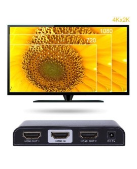 TECHLY SPLITTER AV HDMI 2.0 1/2 ULTRA HD 4KX2K 3D IDATA HDMI2-4K2