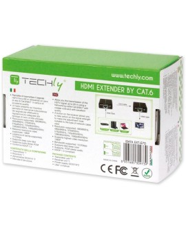 TECHLY EXTENDER HDMI HD 3D PO RJ45 DO 60M IDATA EXT-E70