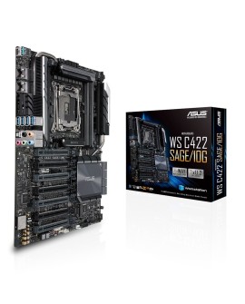 ASUS WS C422 SAGE/10G, Intel C422, 1x Intel Socket 2066, 8x DDR4 2666 RDIMM/LRDIMM, 7 x PCIe 3.0, VIDIA 4-Way SLI/AMD 4-Way