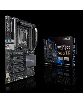 ASUS WS C422 SAGE/10G, Intel C422, 1x Intel Socket 2066, 8x DDR4 2666 RDIMM/LRDIMM, 7 x PCIe 3.0, VIDIA 4-Way SLI/AMD 4-Way