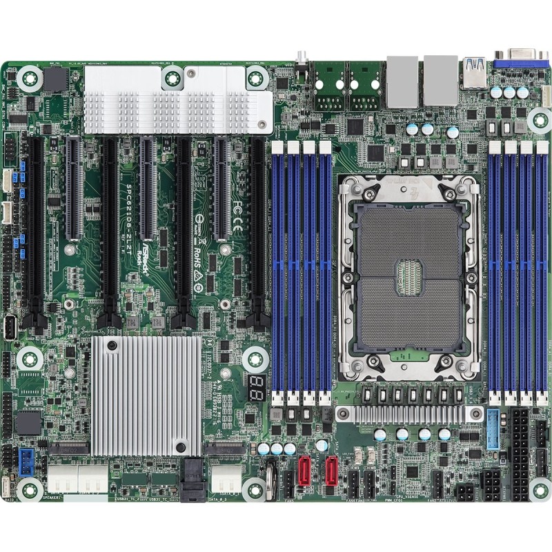 Płyta główna ASRock SPC621D8 1x LGA4189 Intel Xeon Scalable 3gen C621A (8xDIMM, SATA, 2xM.2, 2x1GbE, IPMI)