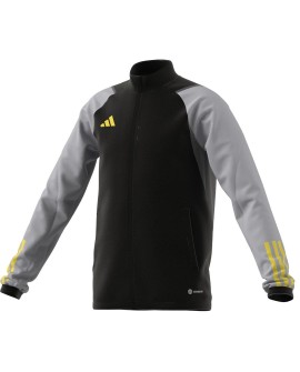 Bluza dla dzieci adidas Tiro 23 Competition Training czarno-szara HU1313