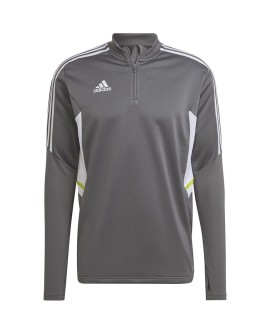 Bluza męska adidas Condivo 22 Training 1/2 zip szaro-biała HD2312