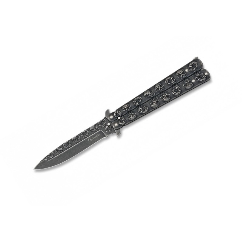 Martinez Albainox Balisong Skull Stone Nóż motylkowy