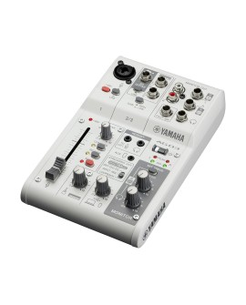 Yamaha AG03 MK2 biały - 3-kanałowy mikser do streamingu na żywo z interfejsem audio USB