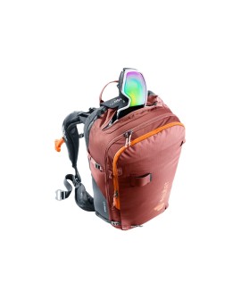 Plecak lawinowy Deuter Alproof 30 SL - redwood/black