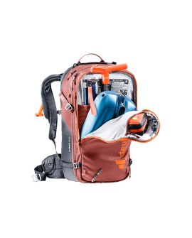 Plecak lawinowy Deuter Alproof 30 SL - redwood/black