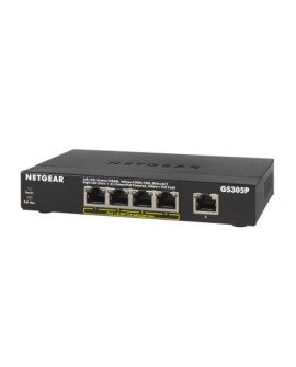 Switch Netgear GS305P v2 5p PoE 63W (PoE+: 4p) Unmanaged Gigabit