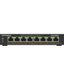 Switch Netgear GS308EP-100PES 8p PoE 62W (PoE+: 8p) Unmanaged Gigabit