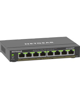 Switch Netgear GS308EP-100PES 8p PoE 62W (PoE+: 8p) Unmanaged Gigabit