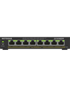 Switch Netgear GS308EPP-100PES 8p PoE 123W (PoE+: 8p) Unmanaged Gigabit