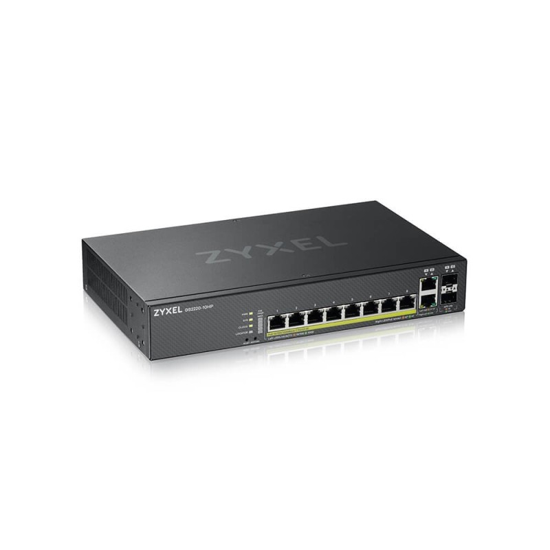 Switch Zyxel GS2220-10HP 10p PoE (PoE+: 8 ) 180W Managed Gigabit