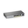 Switch Zyxel GS1350-6HP 6p PoE (PoE+: 3 PoE++: 2) 60W Managed Gigabit
