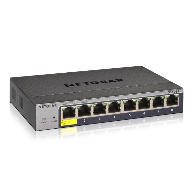 Switch Netgear GS108T-300PES 8p Managed Gigabit