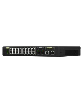 Qnap QSW-M2116P-2T2S, 16x 2.5GbE, 2x 10GbE SFP+, 2x 10GbE RJ45, Max PoE to 280W, managed switch