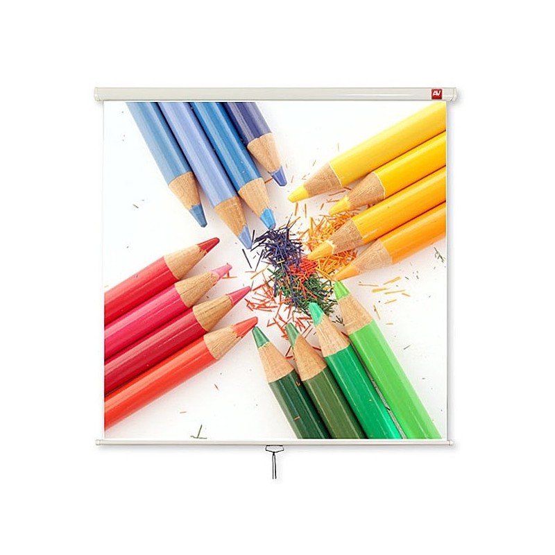 Ekran projekcyjny do zawieszenia na suficie lub ścianie AVTEK WALL STANDARD 175 (sufitowy, ścienny rozwijane ręcznie 175 x 175
