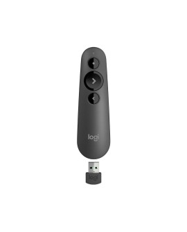 Wskaźnik laserowy Logitech R500s (910-005843) pilot bezprzewodowy Bluetooth/RF Grafitowy