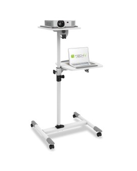 Techly ICA-TB TPM-6 stojak do multimediów Biały Wózek multimedialny