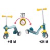 Hulajnoga dla dzieci SMOBY 750612 2w1 metalowa 3 koła