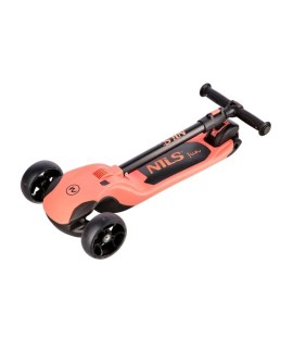 Hulajnoga dziecięca NILS FUN HLB122 LED różowa