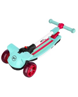 Hulajnoga dziecięca NILS FUN HLB10 LED miętowa