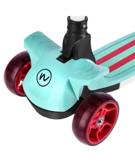 Hulajnoga dziecięca NILS FUN HLB10 LED miętowa