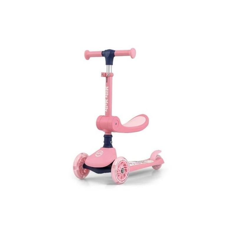 Hulajnoga trójkołowa dla dzieci Scooter Fuzzy Pink Milly Mally