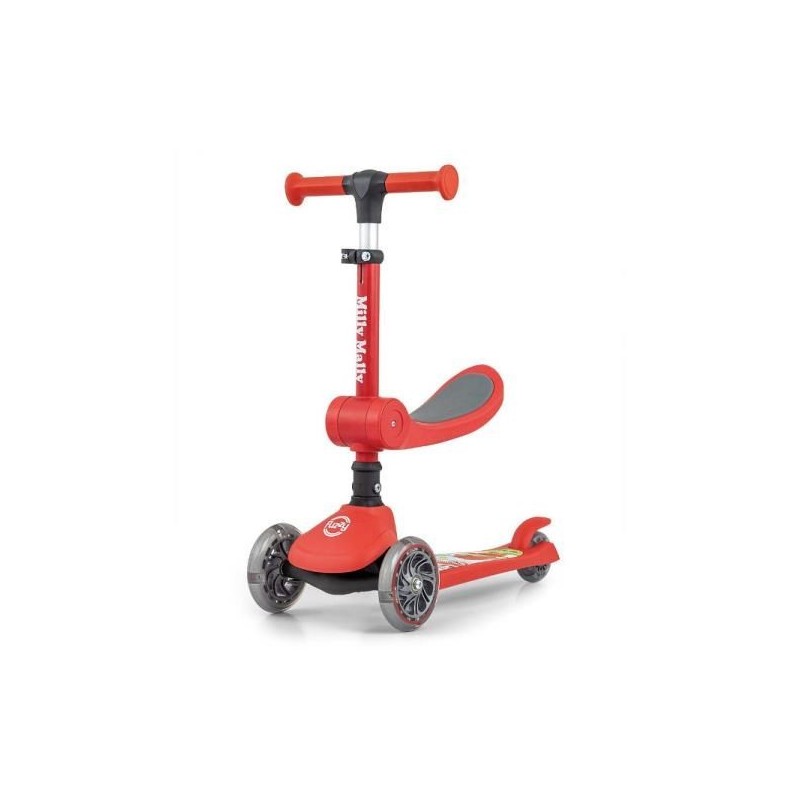Hulajnoga trójkołowa dla dzieci Scooter Fuzzy Red Milly Mally