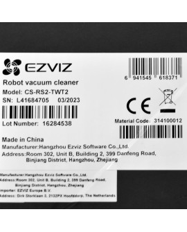 Odkurzacz Robot EZVIZ CS-RS2-TWT2
