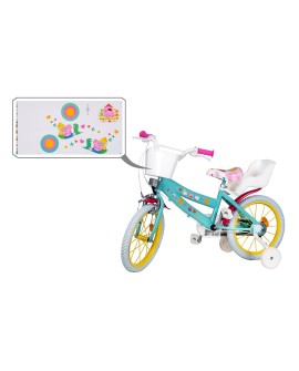 Toimsa-Rower dzieciecy 16" Swinka Peppa zielony