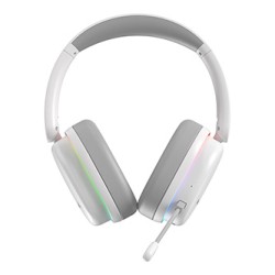 Marvo MONKA ECHO RS słuchawki z mikrofonem, biała, podświetlona, Tri-mode, EOL