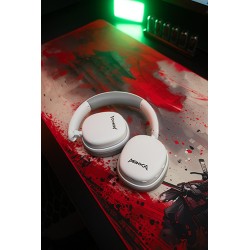 Marvo MONKA ECHO RS słuchawki z mikrofonem, biała, podświetlona, Tri-mode, EOL