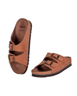 Wygodne sandały Scholl AIR BAG BACK STRAP BRĄZ 45