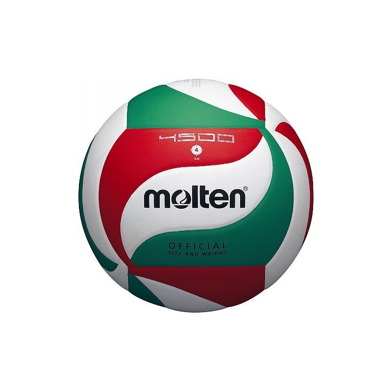 Piłka siatkowa Molten V4M4500 biało-czerwono-zielona