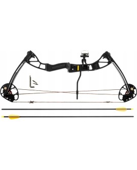 Łuk bloczkowy Poe Lang EK HUNGER REX czarny 28", 15-55LBS, 230 FPS (CO-029B)