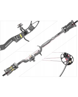 Łuk bloczkowy Poe Lang EK HUNGER REX czarny 28", 15-55LBS, 230 FPS (CO-029B)