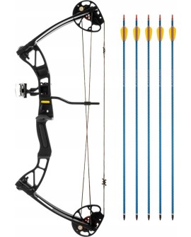 Łuk bloczkowy Poe Lang EK HUNGER REX czarny 28", 15-55LBS, 230 FPS (CO-029B)