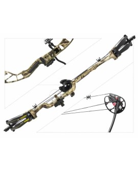 Łuk bloczkowy Poe Lang EK HUNGER REX camo 28", 20-65LBS, 250 FPS (CO-029F)