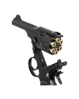 Rewolwer WEBLEY MKVI .455 Police kal.4,5 mm Diabolo łuski 6-strzał. lufa 4" CO2 Black Ekp do17J