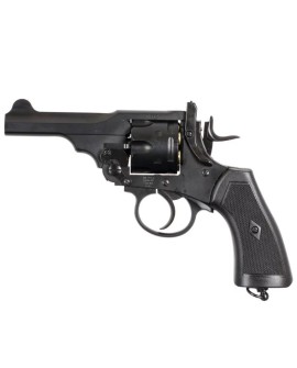 Rewolwer WEBLEY MKVI .455 Police kal.4,5 mm Diabolo łuski 6-strzał. lufa 4" CO2 Black Ekp do17J
