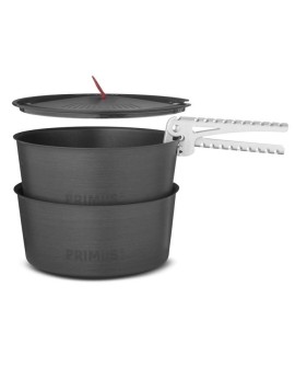 Primus 740310 kampingowy przybór kuchenny Zestaw garnków 1,3 l Aluminium, Czarny