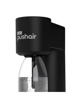 Saturator do wody Dafi PushAir + 2x butelka 0,7L + nabój CO2 (czarny)