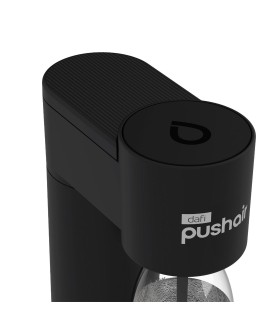 Saturator do wody Dafi PushAir + 2x butelka 0,7L + nabój CO2 (czarny)