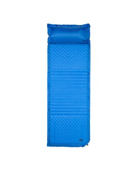 Mata samopompująca z poduszką NILS CAMP NC4001 niebieska - 3.8 cm