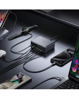 Ładowarka wieloportowa Anker Prime GaN 2x USB-A 4x USB-C PD 200W Czarna