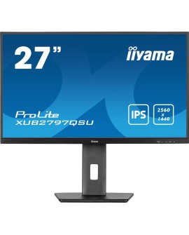 iiyama ProLite XUB2797QSU-B1 monitor komputerowy 68,6 cm (27") 2560 x 1440 px Wide Quad HD LED Czarny